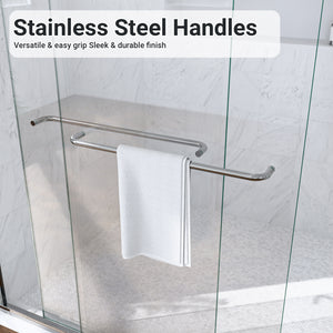 Semi-Frameless Double Sliding Shower Door