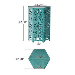 Galore - Side Table With Sunburst Cut Out Design - Best Buy Furniture