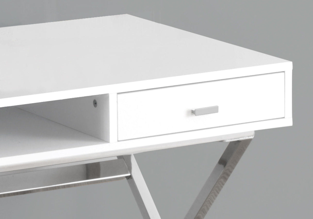 Computer Desk For Home Office, Laptop, Storage Drawers, Glossy Contemporary & Modern - Best Buy Furniture