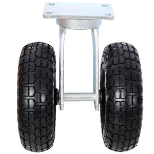 10 in Dual Air Wheels Swivel Caster, 660LBS Load Capacity