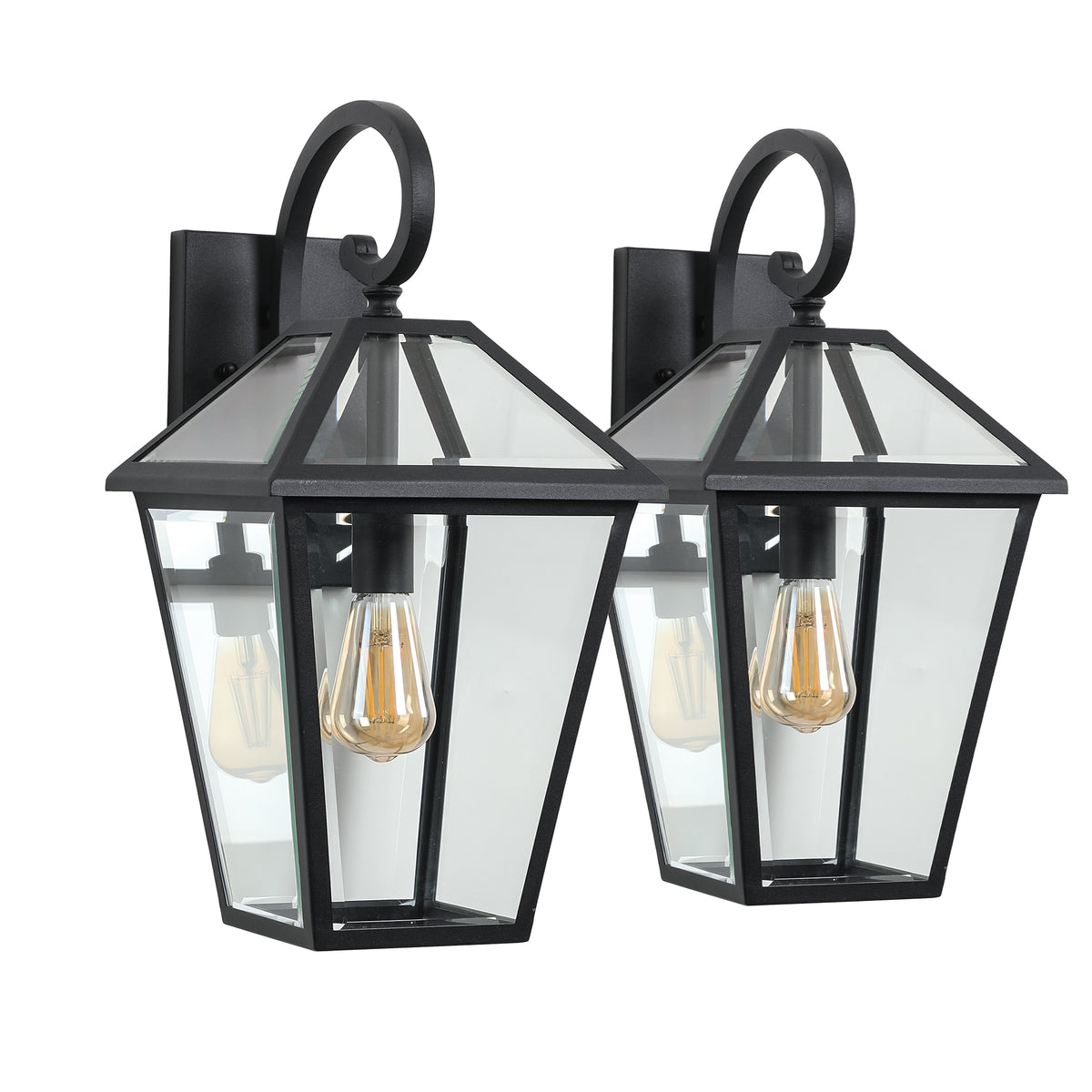 10" 2-Piece Outdoor Wall Lanterns