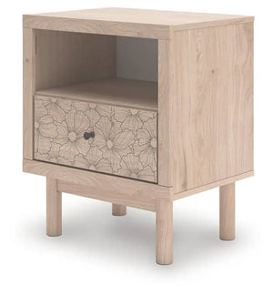 Arloster - One Drawer Night Stand - Tan - Best Buy Furniture