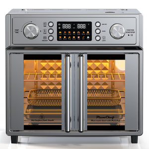 PlumChef 26QT Large Capacity French Double-Door Air Fryer Convection Toaster Oven