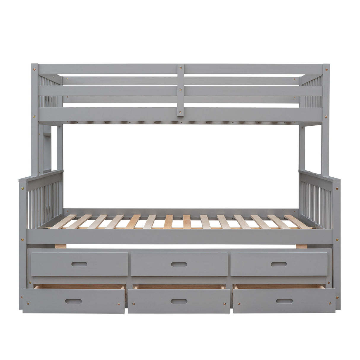 Bunk Bed With Twin Size Trundle And Drawers