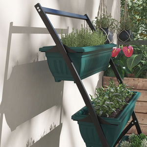 Outsunny 4 Tier Vertical Garden Planter Set