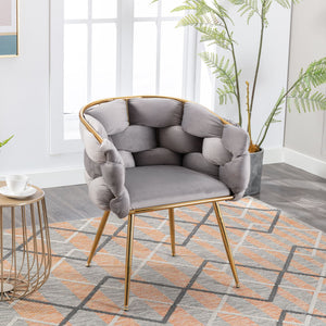 Luxury Modern Simple Leisure Single Sofa Chair Bedroom Lazy Person Household Dresser Stool Manicure Table Back Chair