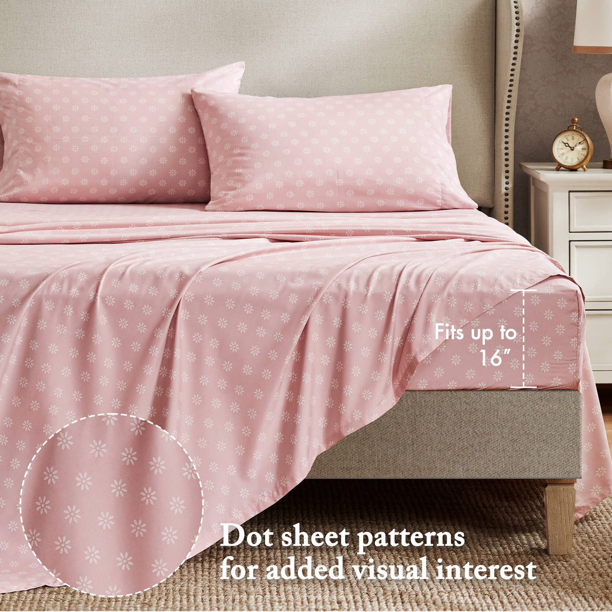 7-Piece Full Vin-Inspired Floral Print Bedding Collection