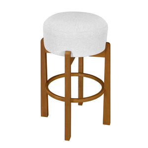 Vera Indoor Wooden Upholstered Barstool