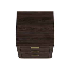 Evelyn - Nightstand With 3 Drawers, Smooth Rounded Edges