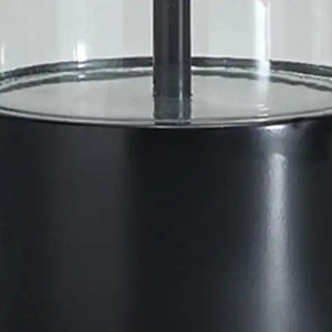 Kerrbrook - Glass Table Lamp - Clear / Black - Best Buy Furniture
