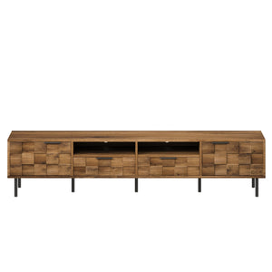 TV Stand With 2 Drawers, Media Console Table, Storage Cabinet With Cable Management