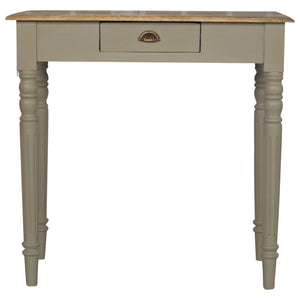 Solid Wood Hand Painted Writing Desk, 1-Drawer
