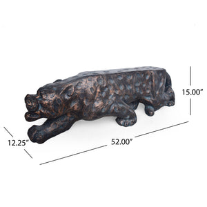 Leopard Lightweight Concrete Bench - Copper - Best Buy Furniture