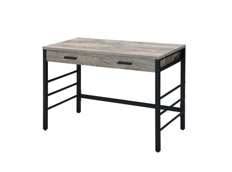 Disho - Weathered Writing Desk With USB - Oak - Best Buy Furniture