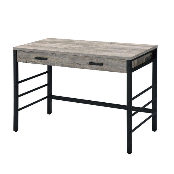 Disho - Weathered Writing Desk With USB - Oak - Best Buy Furniture