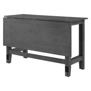 TOPMAX Farmhouse Wood Extendable Dining Table with Drop Leaf