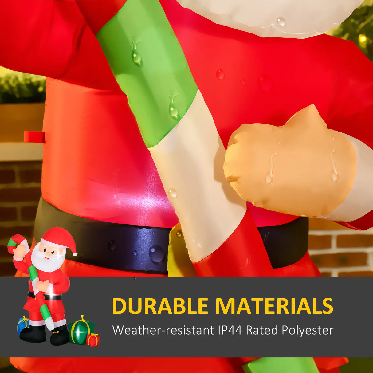 6ft Inflatable Santa Claus Christmas Decoration