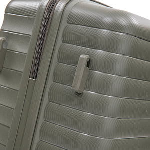 4 Piece Set Spinner Wheel Luggage with Cosmetic Case in Green