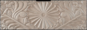 Hand-Carved Accent Cabinet with Drawer and Doors
