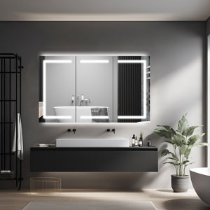 60 x 36 Inch LED Lighted Bathroom Medicine Cabinet