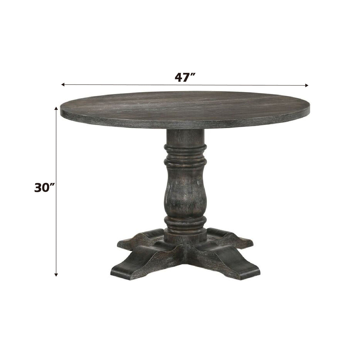 Leventis - Weathered Dining Table - Gray - Best Buy Furniture