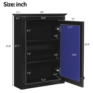 Wall Mounted Bathroom Storage Medicine Cabinet With Mirror