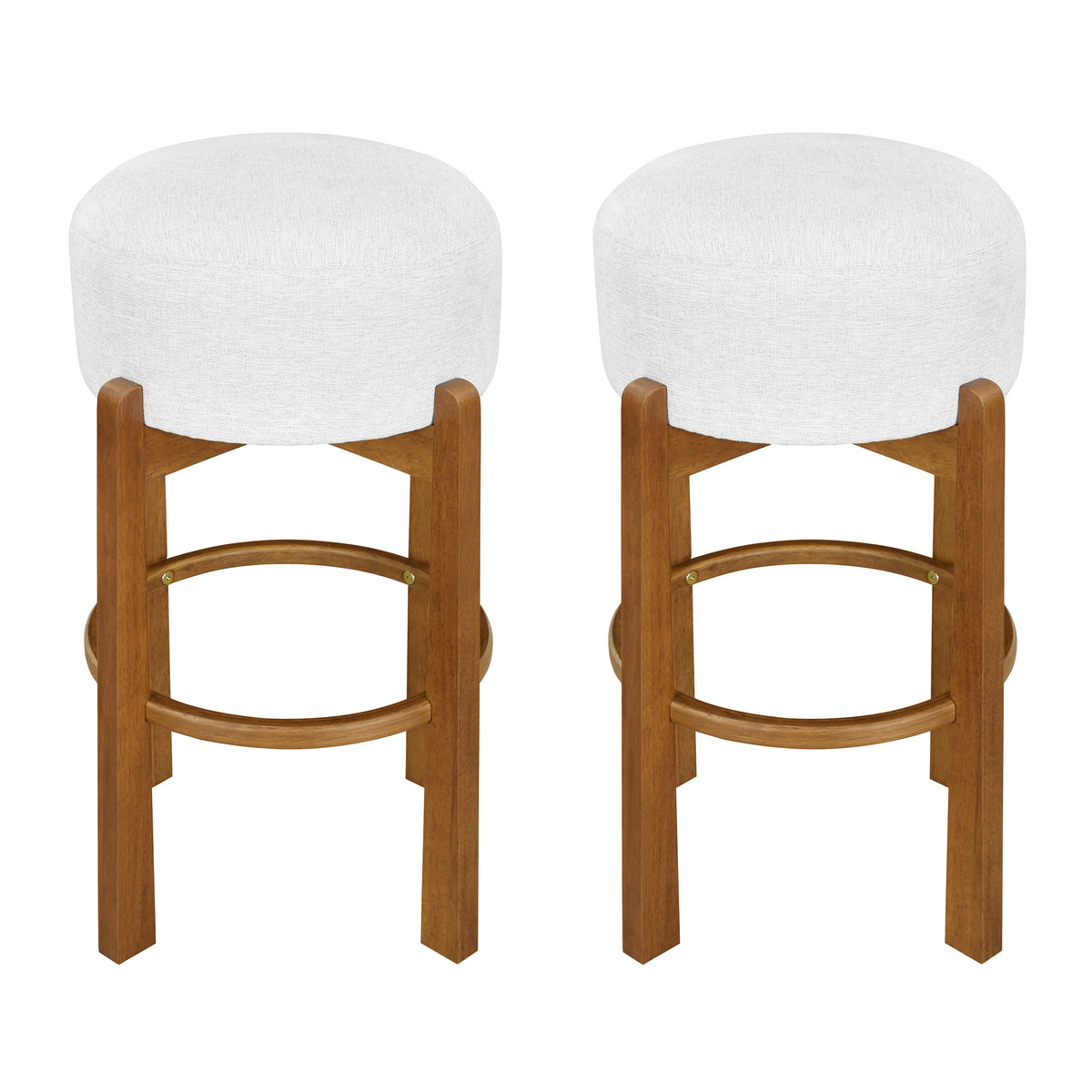 Vera Indoor Wooden Upholstered Barstool