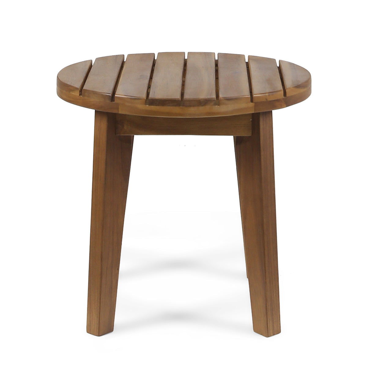 Porto Outdoor Club Chair and Acacia Side Table, Teak+Beige