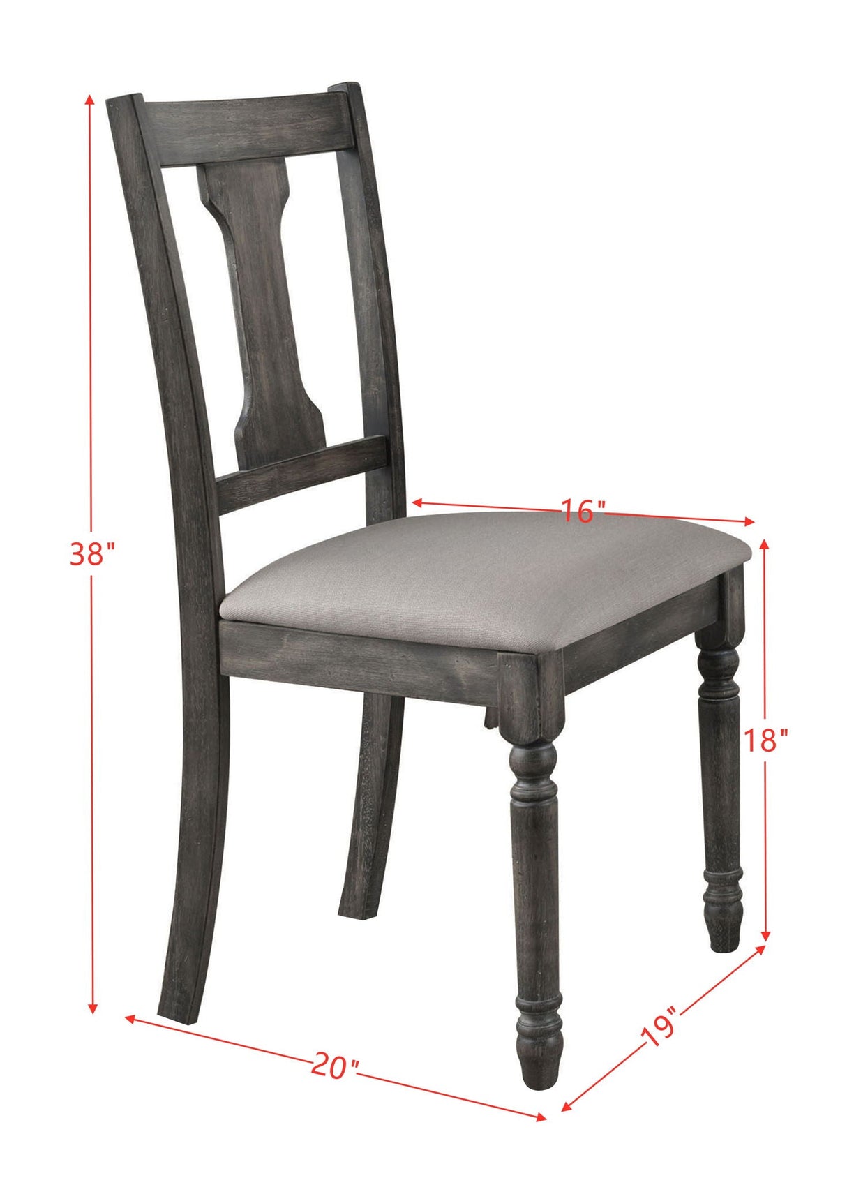 Wallace - Side Chair (Set of 2) - Tan / Weathered Gray - Best Buy Furniture