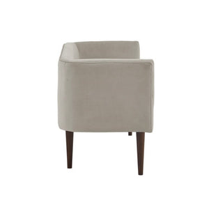 Farrah - Accent Bench With Low Back & Sides - Cream