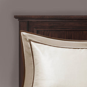 7 Piece Comforter Set Taupe/Brown King