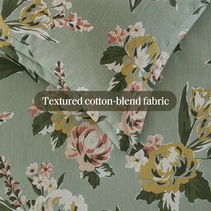 7-Piece Cal King Vin Floral Comforter Set