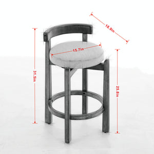 Set of 2 Swivel Counter Stools