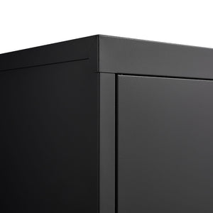Metal Storage Cabinet With Locking Doors And Adjustable Shelf, Folding Filing Storage Cabinet, Folding Storage Locker Cabinet For Home Office, School, Garage