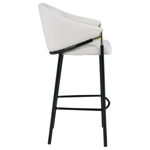 Sloped Arm Bar Stools (Set of 2) - Beige