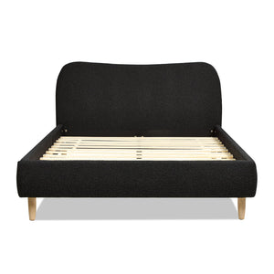 Roman - Curved Headboard Upholstered Platform Bed