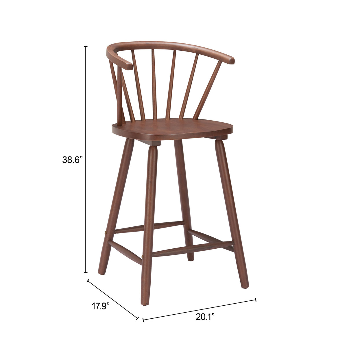 Zuo Modern Stenger Counter Stool (Set of 2)