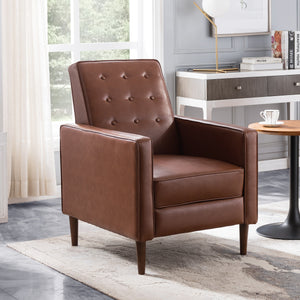 Mid-Century Modern Fabric Recliner Chair