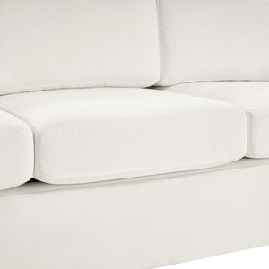 Modern 3 Seater Sofa With Curved Backrest