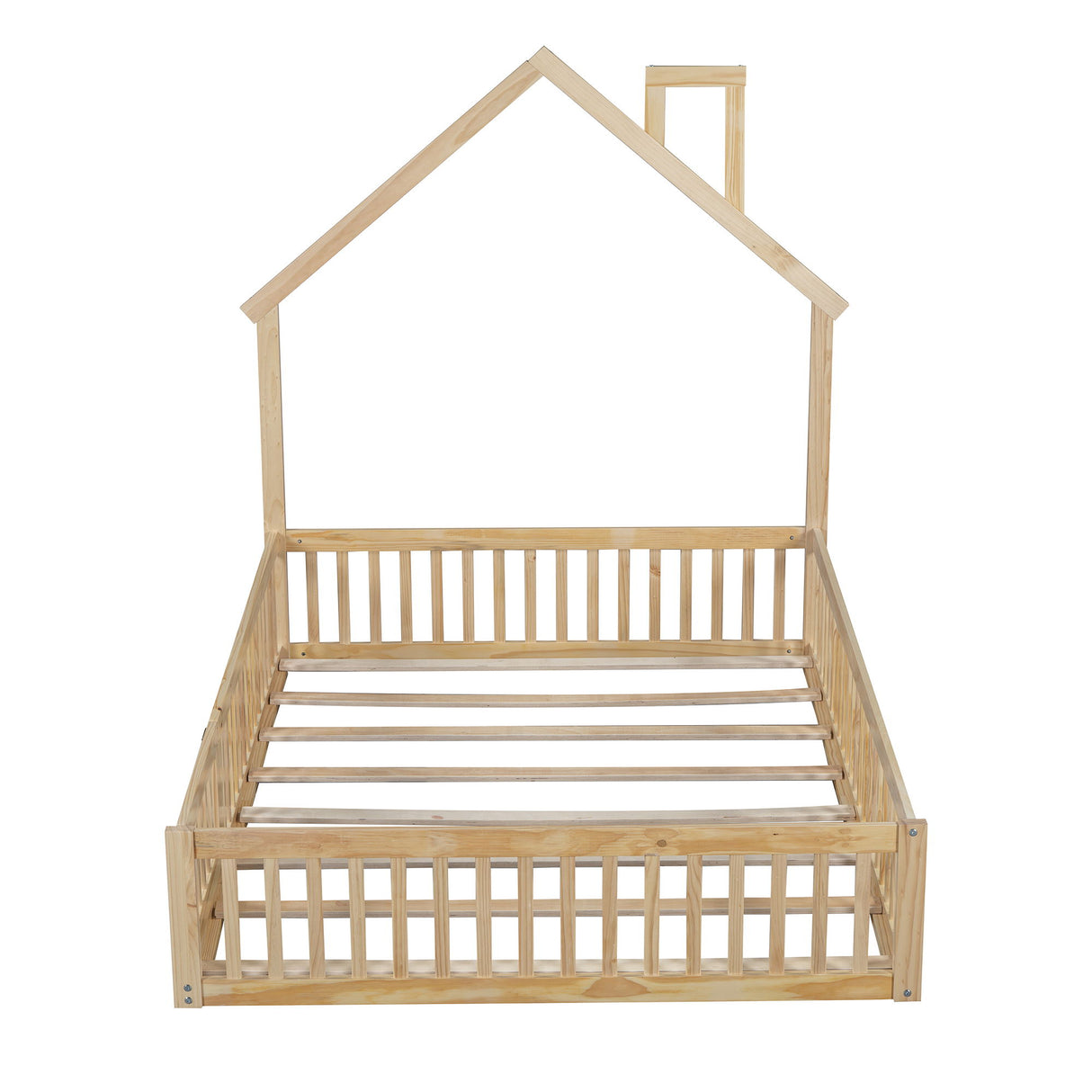 House Platform Bed With Guardrail