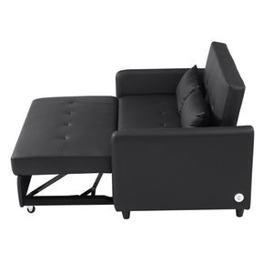 Convertible Sleeper Sofa Bed With 3 USB Ports