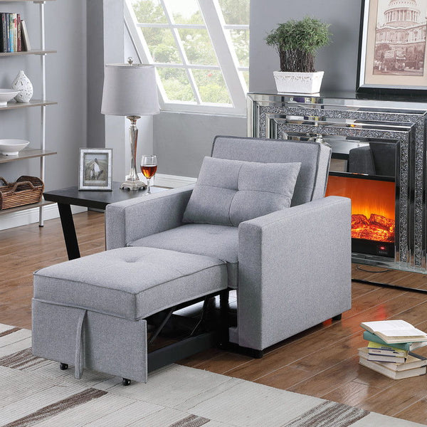 Zoey - Convertible Sleeper Chair With Side Pocket