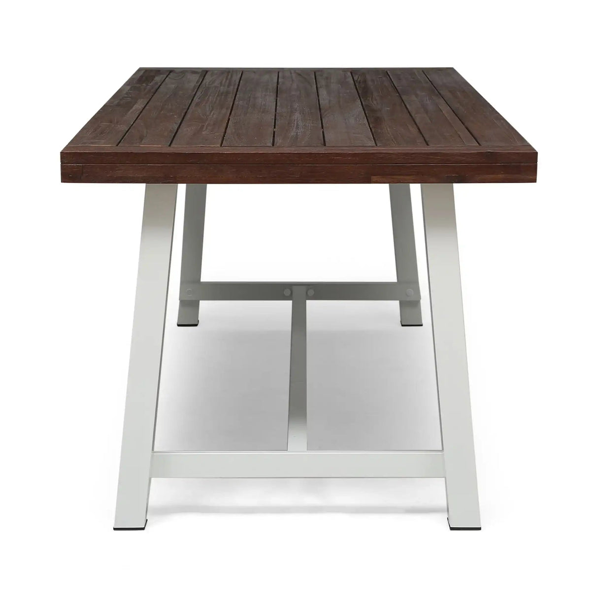 Equilibrium - Outdoor Dining Table With Wooden Frame And Slat Top - Best Buy Furniture