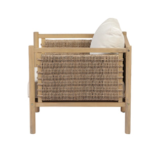 Set of 3 Outdoor Acacia Wood Patio Chairs