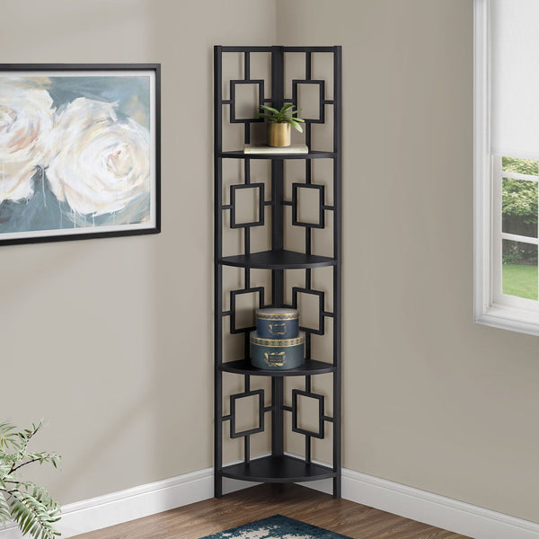 4 Tier Bookshelf, Bookcase, Etagere, Corner, For Office, Contemporary & Modern - Best Buy Furniture