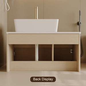 Floating Single Small Bathroom Vanity with Sink