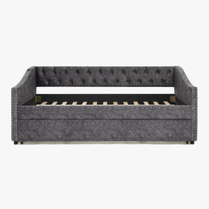 Upholstered Daybed With USB Charging & Pull Out Bed