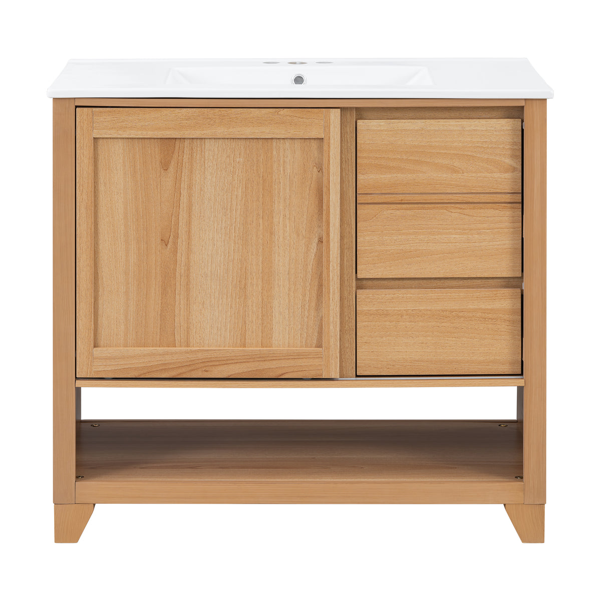 36" Bathroom Vanity with Ceramic Sink