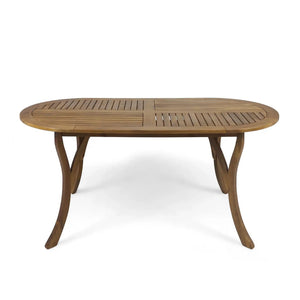 Outdoor Table With Smooth Lines, Slat Top - Best Buy Furniture