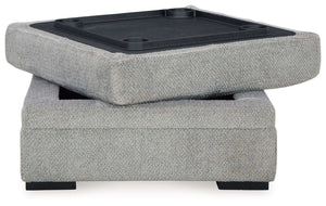 Casselbury - Ottoman With Storage - Cement - Best Buy Furniture